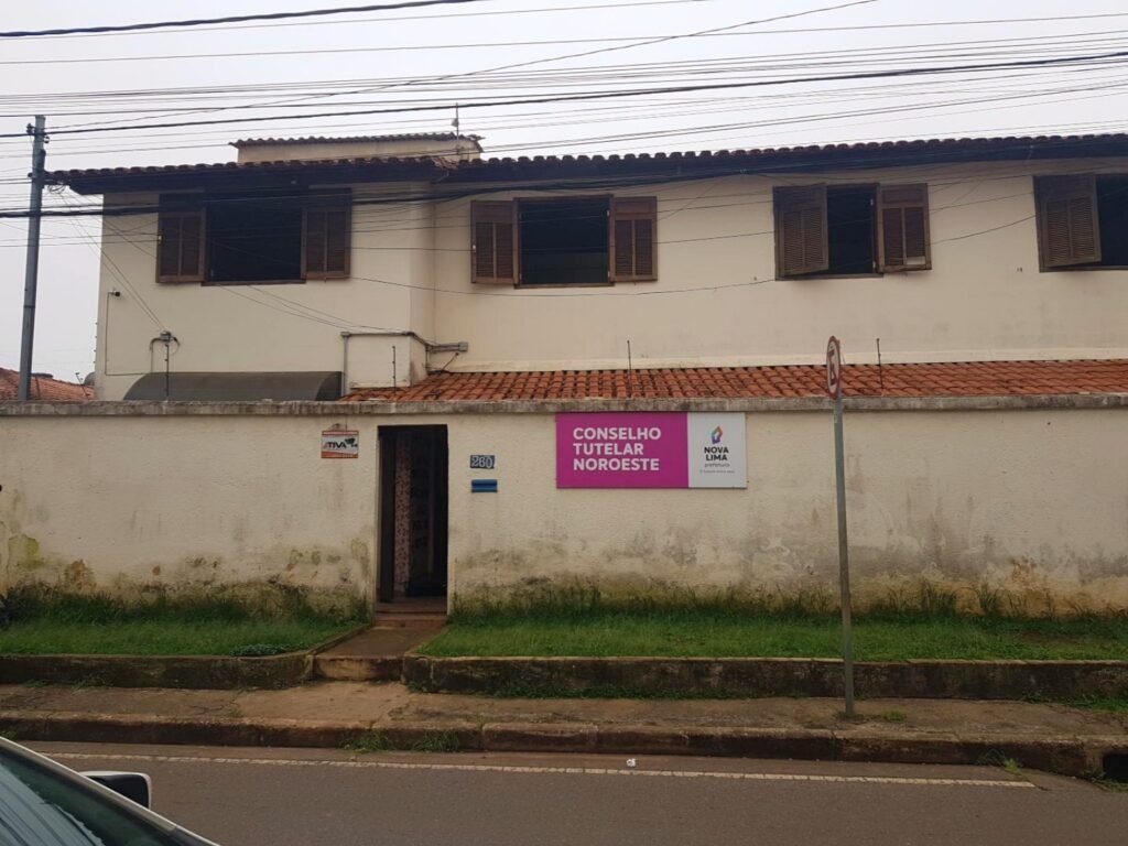 Fachada do Conselho Tutelar – Regional Noroeste, no Jardim Canadá.