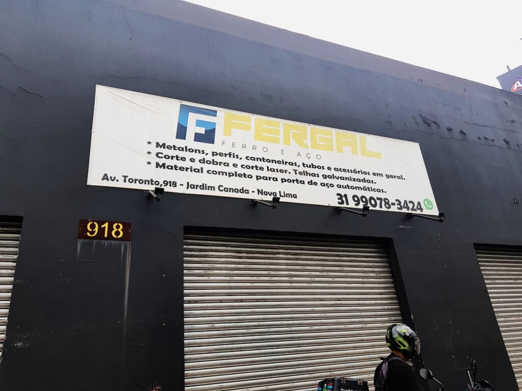 Placa da Fergal - Ferro e Aço com serviços e contato no Jardim Canadá