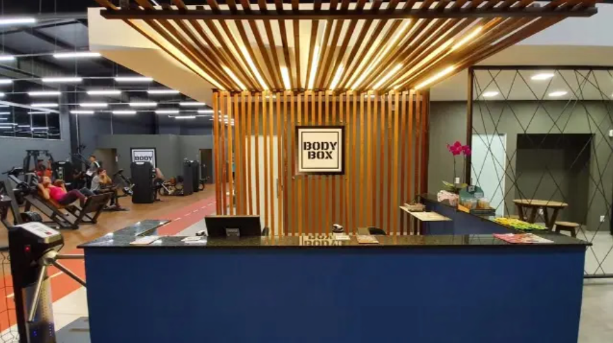 Recepção da BodyBox Gym no Jardim Canadá