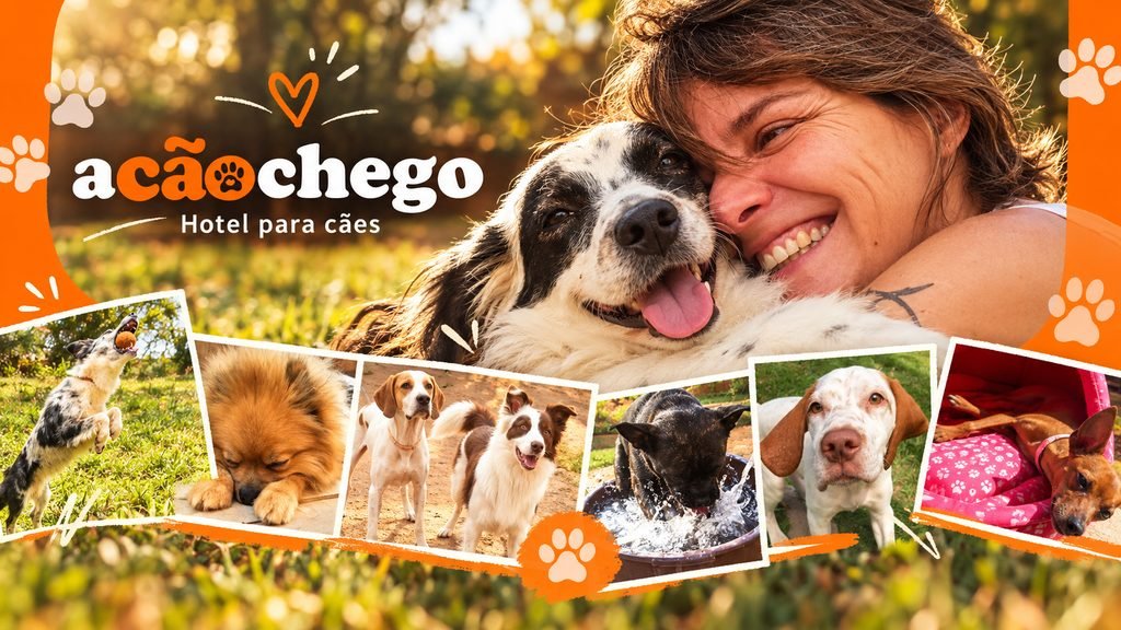 Montagem com momentos de hospedes Acãochego